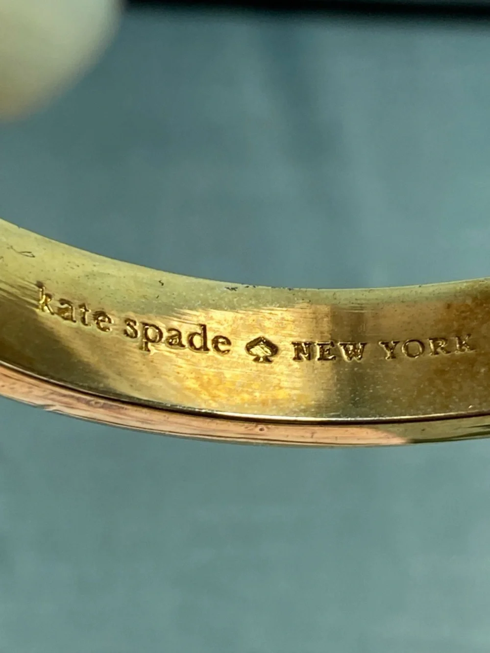 kate spade Mother of Pearl Gold-Tone Bangle Bracelet - Picture 8 of 13